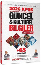 2026 KPSS Güncel ve Kültürel Bilgiler Çalışma Kitabı (65 Deneme İlaveli) - İndeks Akademi Yayıncılık