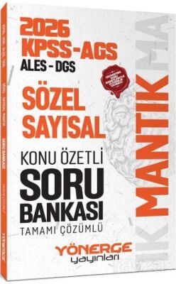 2026 KPSS MEB-AGS ALES DGS Sözel Sayısal Mantık Konu Özetli Soru Bankası Çözümlü - Yönerge Yayınları