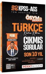 2026 KPSS MEB-AGS Türkçe ÖSYM nin İndeksi Çıkmış Sorular Son 10 Yıl Konu Konu Çözümlü - İndeks Akademi Yayıncılık
