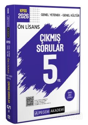 2026 KPSS Ön Lisans Genel Yetenek Genel Kültür Tamamı Video Çözümlü Çıkmış Sorular 5 Yıl - 1