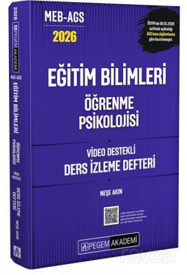 2026 MEB AGS Eğitim Bilimleri Öğrenme Psikolojisi Video Destekli Ders İzleme Defteri - 1