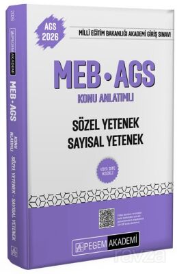 2026 MEB-AGS Konu Anlatımlı Sözel Yetenek Sayısal Yetenek - 1