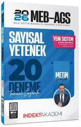 2026 MEB-AGS Sayısal Yetenek 20 Deneme Çözümlü - İndeks Akademi Yayıncılık