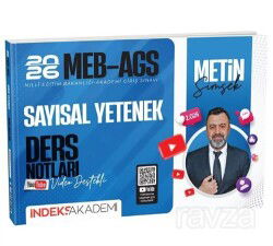 2026 MEB-AGS Sayısal Yetenek Video Ders Notları - İndeks Akademi Yayıncılık