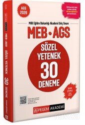 2026 MEB AGS Sözel Yetenek 30 Deneme Tamamı Çözümlü - Pegem Akademi Yayıncılık (Sınav Kitapları)