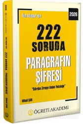 2026 Tüm Adaylar İçin 222 Soruda Paragrafın Şifresi - Pegem Akademi Yayıncılık (Sınav Kitapları)