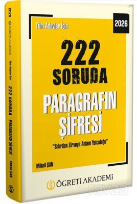 2026 Tüm Adaylar İçin 222 Soruda Paragrafın Şifresi - 1