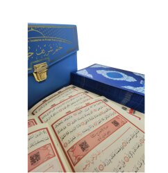 234MAVI-ORTA BOY OTUZ CÜZ MÜHÜRLÜ KURAN-I KERIM-SUNI DERI ÇANTALI - 2