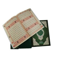 235Y-YESIL-RAHLE BOY OTUZ CÜZ MÜHÜRLÜ KURAN-I KERIM-SUNI DERI ÇANTALI - 4