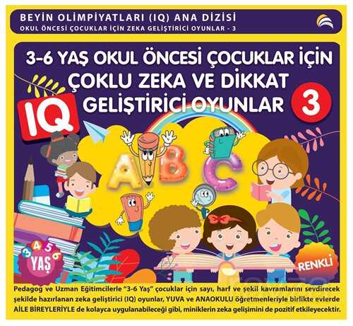 3-6 Yaş Okul Öncesi Çocuklar İçin Çoklu Zeka ve Dikkat Geliştirici Oyunlar 3 - Ekinoks Yayın Grubu