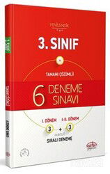 3. Sınıf (3+3) 6 Deneme Sınavı Tamamı Çözümlü - Editör Yayınları