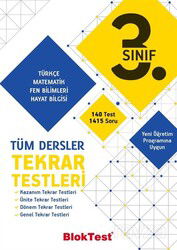 3. Sınıf Tüm Dersler Tekrar Testleri - Bloktest