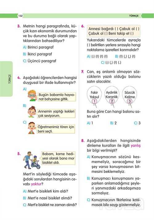 3. Sınıf Vip Tüm Dersler Soru Bankası - 5