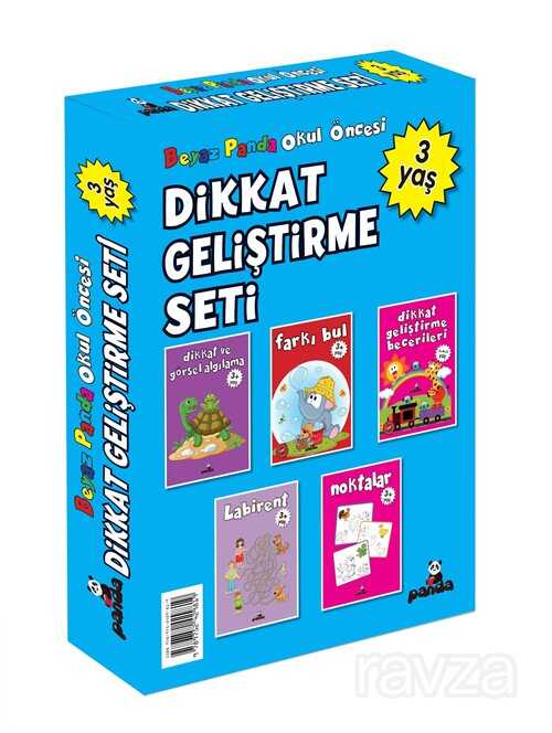 3 Yaş Dikkat Geliştirme Seti - Beyaz Panda Yayınları