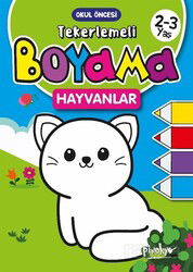 -3 Yaş Tekerlemeli Boyama Hayvanlar - Pinokyo Yayınları