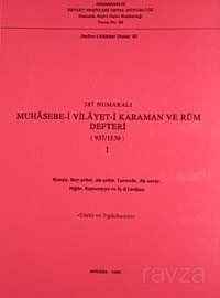 387 Numaralı Muhasebe-i Vilayet-i Karaman ve Rum Defteri (937-1530)-I - 1