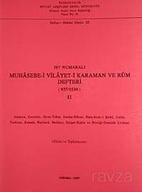387 Numaralı Muhasebe-i Vilayet-i Karaman ve Rum Defteri (937-1530)-II - 1