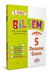 3.Sınıf Bilsem Tamamı Çözümlü 5 Fasikül Deneme Sınavı - Editör Yayınları