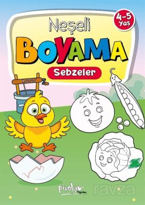 4-5 Yaş Neşeli Boyama Sebzeler - 1