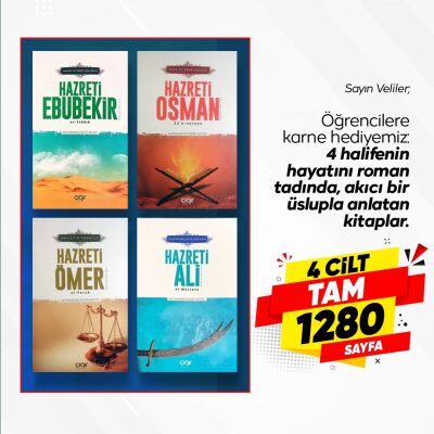 4 Halifenin Hayati 4 Kitap Roman Tadinda - 1