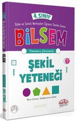 4. Sınıf Bilsem Hazırlık Şekil Yeteneği Tamamı Çözümlü - Editör Yayınları