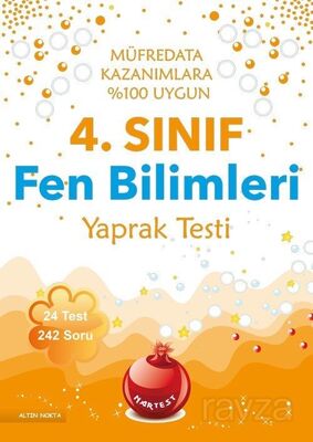 4. Sınıf Fen Bilimleri Yaprak Testi - 1