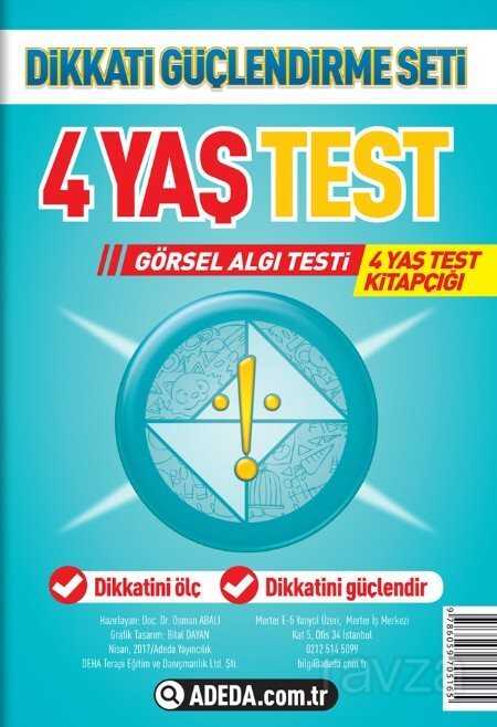 4 Yaş Test Görsel Algı Seti / 4 Yaş Test Kitapçığı - Adeda Yayıncılık