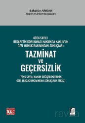 4054 Sayılı Rekabetin Korunması Hakkında Kanun'un Özel Hukuk Bakımından Sonuçları: Tazminat ve Geçer - Adalet Yayınevi