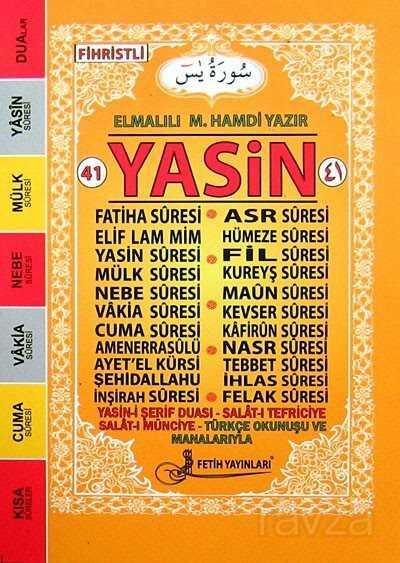 41 Yasin Fihristli Kod:F019 (Cep Boy) - Fetih Yayınları 