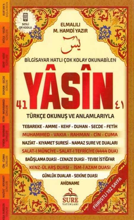 41 Yasin Orta Boy (Kod: 101) - Sure Yayınları