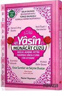 41 Yasin ve Münacat Cüzü Arapça Türkçe Okunuş Mealli Orta Boy (Ciltli Kod:65) - Huzur Yayınevi