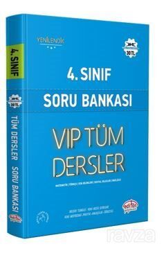 4.Sınıf Vıp Tüm Dersler Soru Bankası Mavi Kitap - 1