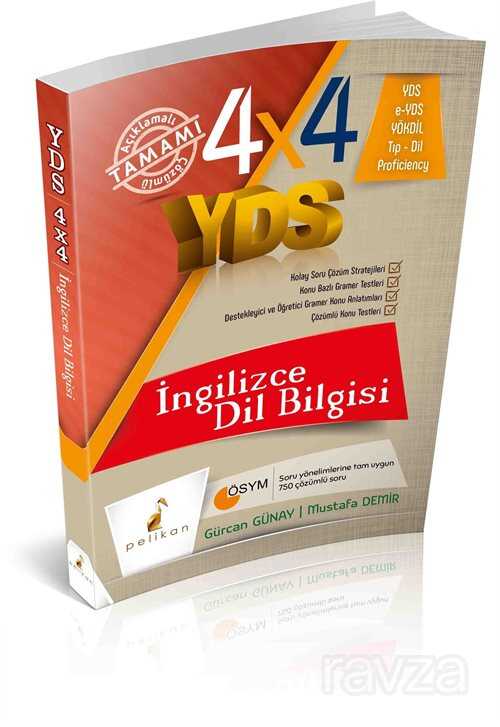 4x4 YDS Seti 4. Kitap İngilizce Dilbilgisi - Pelikan Tıp Teknik Yayınları
