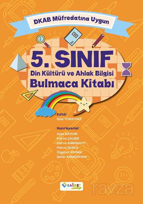 5. Sınıf Din Kültürü ve Ahlak Bilgisi Bulmaca Kitabı - Rağbet Yayınları