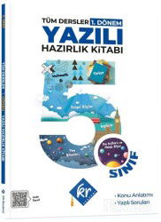 5. Sınıf Tüm Dersler 1. Dönem Yazılı Hazırlık Kitabı - KR Eğitim Yayınları