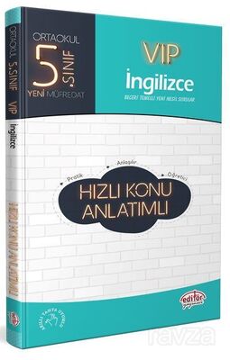 5. Sınıf VIP İngilizce Hızlı Konu Anlatımlı - 1