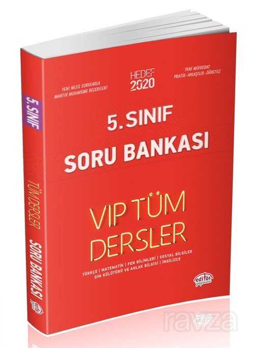 5. Sınıf VIP Tüm Dersler Soru Bankası Kırmızı Kitap - 1