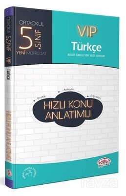 5. Sınıf VIP Türkçe Hızlı Konu Anlatımlı - 1