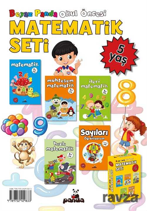 5 Yaş Matematik Seti - Beyaz Panda Yayınları