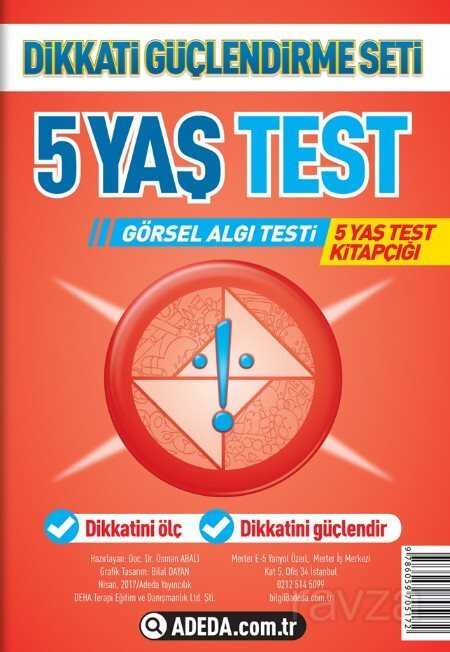 5 Yaş Test Görsel Algı Seti / 5 Yaş Test Kitapçığı - Adeda Yayıncılık