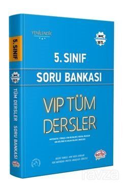 5.Sınıf Vıp Tüm Dersler Soru Bankası Mavi Kitap - 1