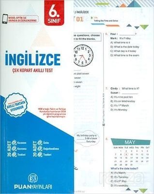 6. Sınıf İngilizce Yaprak Test - 1