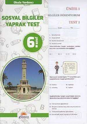 6. Sınıf Sosyal Bilgiler Yaprak Test - Güneş Yayın Dağıtım