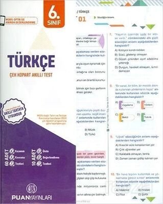 6. Sınıf Türkçe Yaprak Test - 1