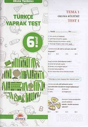 6. Sınıf Türkçe Yaprak Test - Güneş Yayın Dağıtım