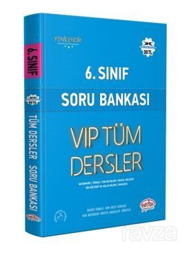 6.Sınıf Vıp Tüm Dersler Soru Bankası Mavi Kitap - 1