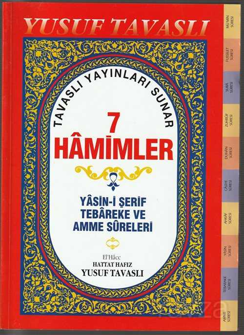7 Hamimler Yasin-i Şerif (Rahle Boy Fihristli) (Kod: D42) - Tavaslı Yayınları