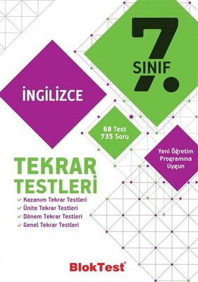 7. Sınıf İngilizce Tekrar Testleri - 1