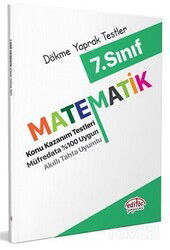 7. Sınıf Matematik Konu Kazanım Testleri - Editör Yayınları