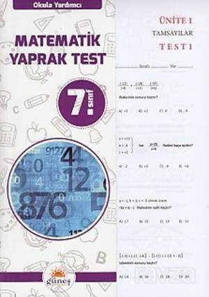 7. Sınıf Matematik Yaprak Test - 1